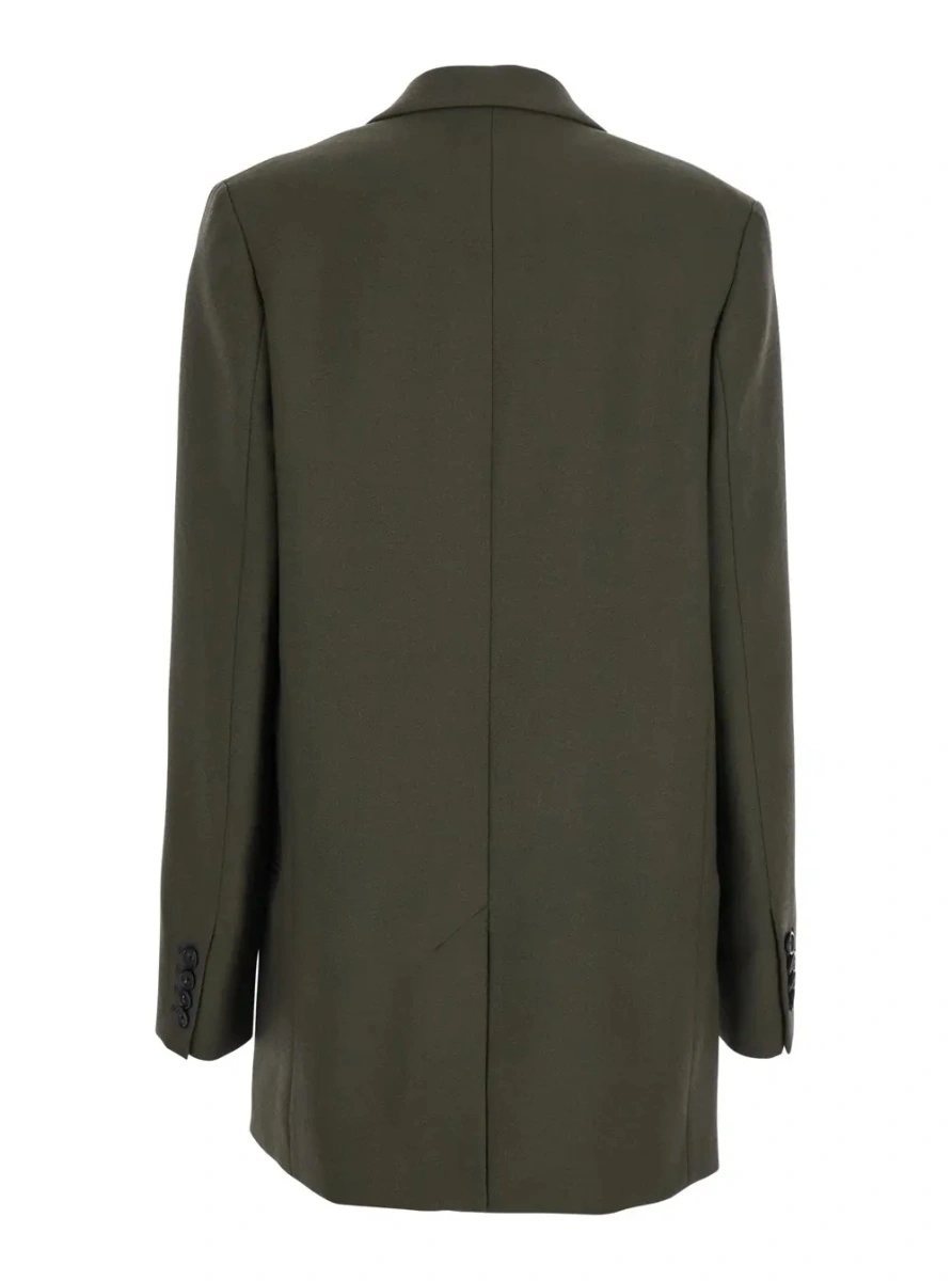 Sacou TOTEME verde din amestec de lana - Img 2