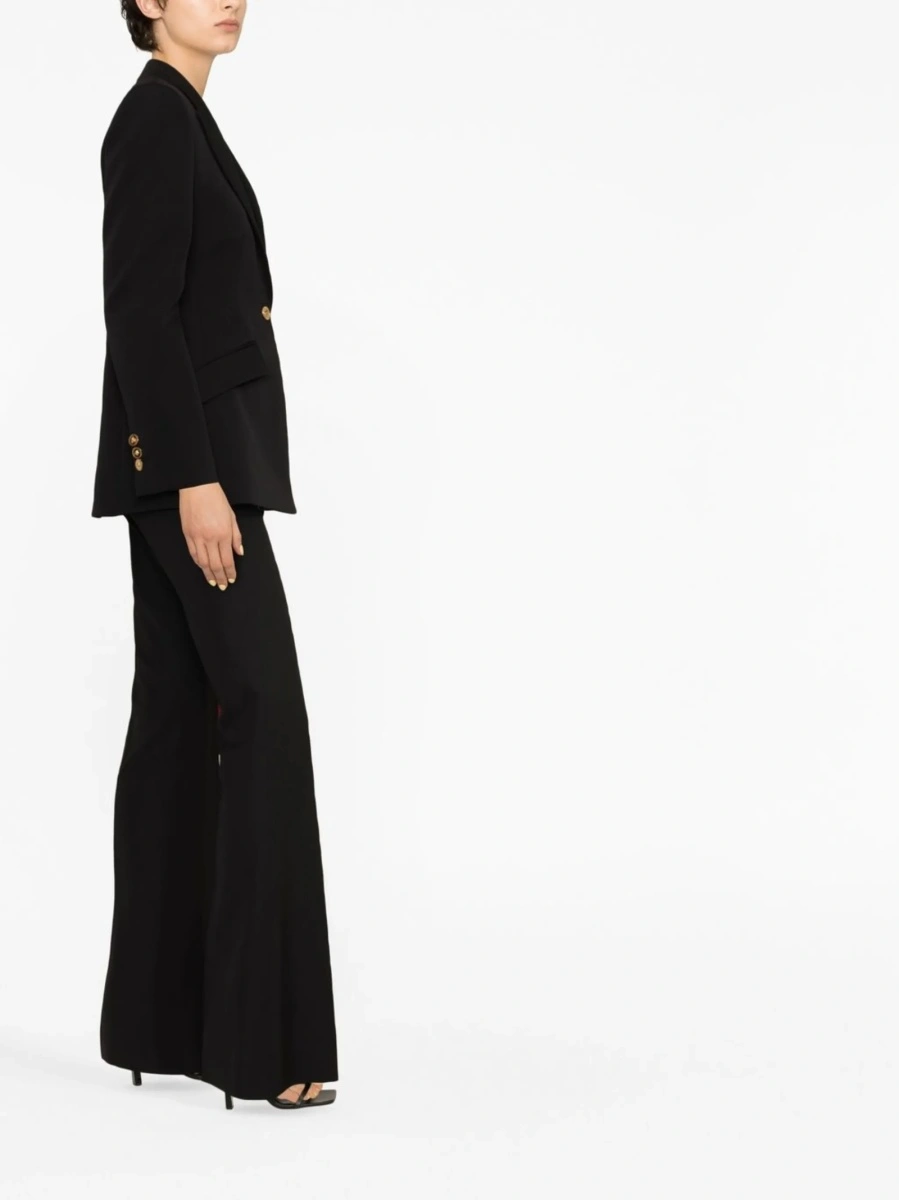 Sacou Versace negru din spandex/elastan si lana - Img 3