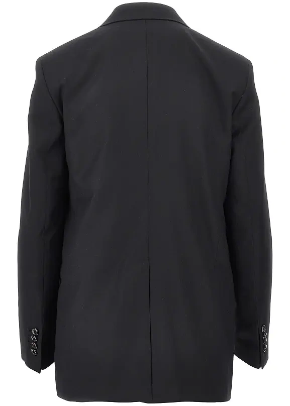 Sacou Wool and silk 'Bertha' single-breasted jacket - Img 3