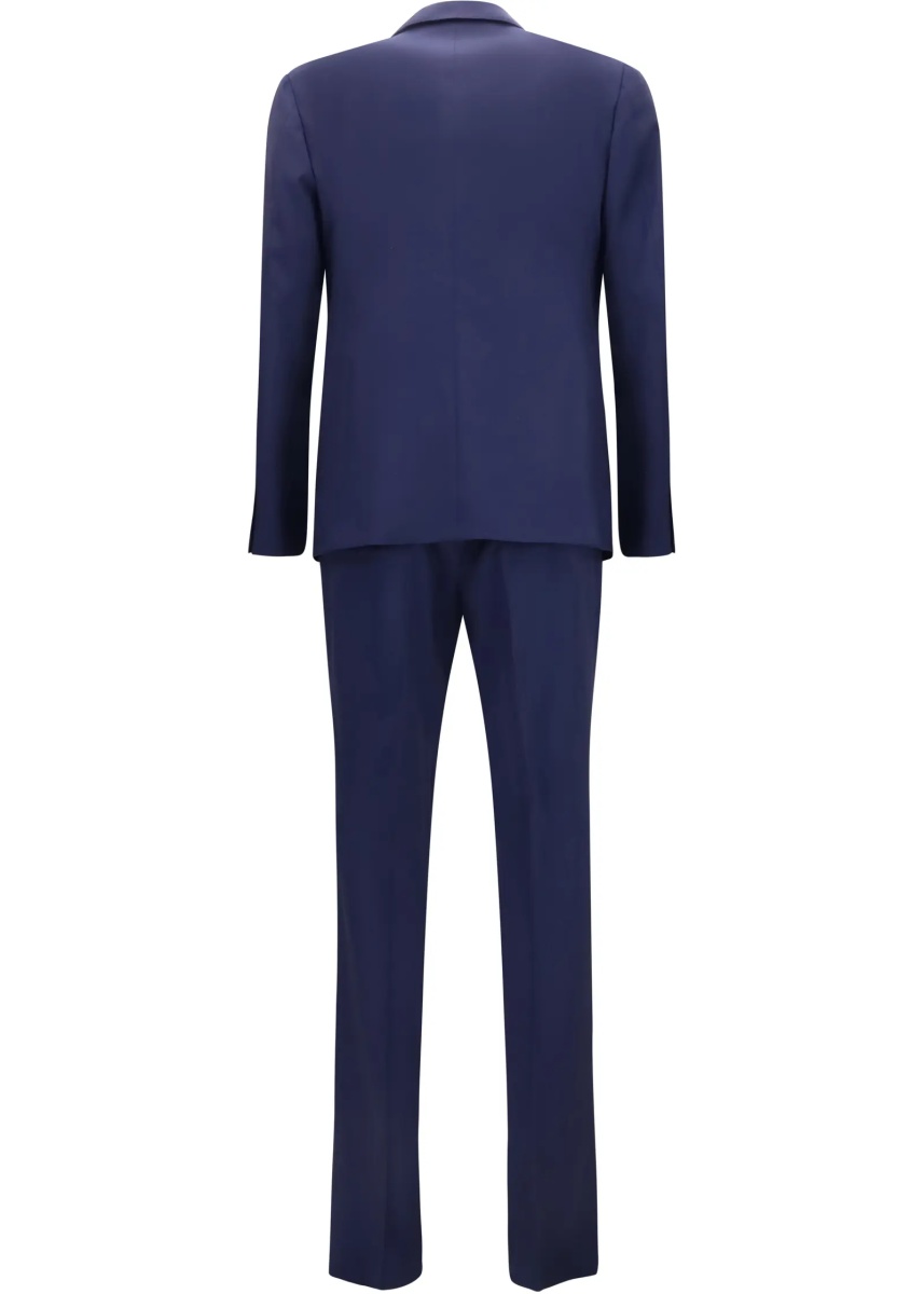 Sacou Wool Suit with double-breasted Jacket and vest - Img 2
