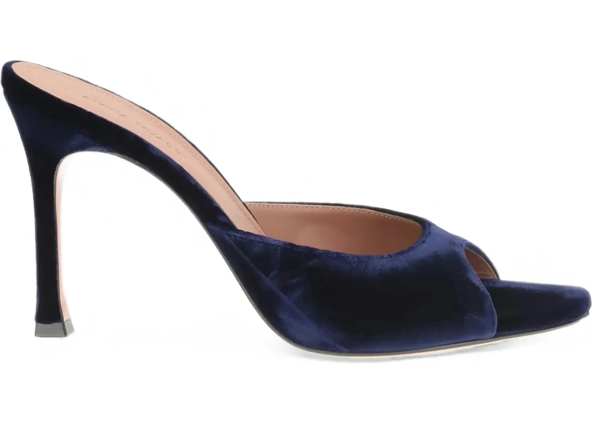 Sandale AMINA MUADDI multicolor din catifea - Img 8