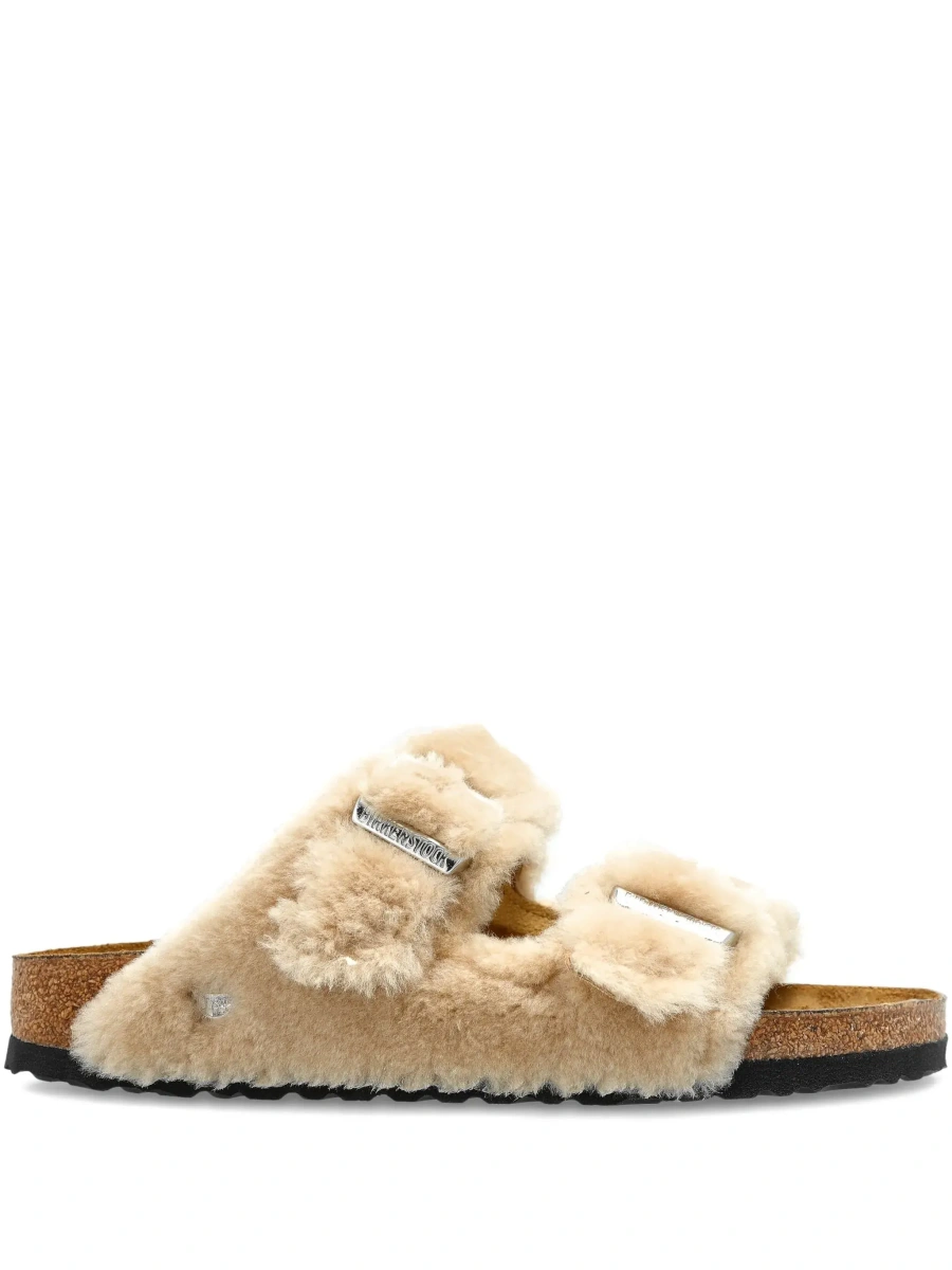 Sandale Birkenstock 'Arizona' albe din piele - Img 8