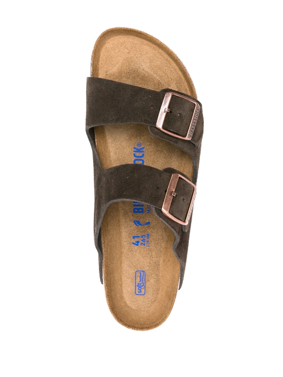 Sandale Birkenstock arizona maro din piele intoarsa - Img 4