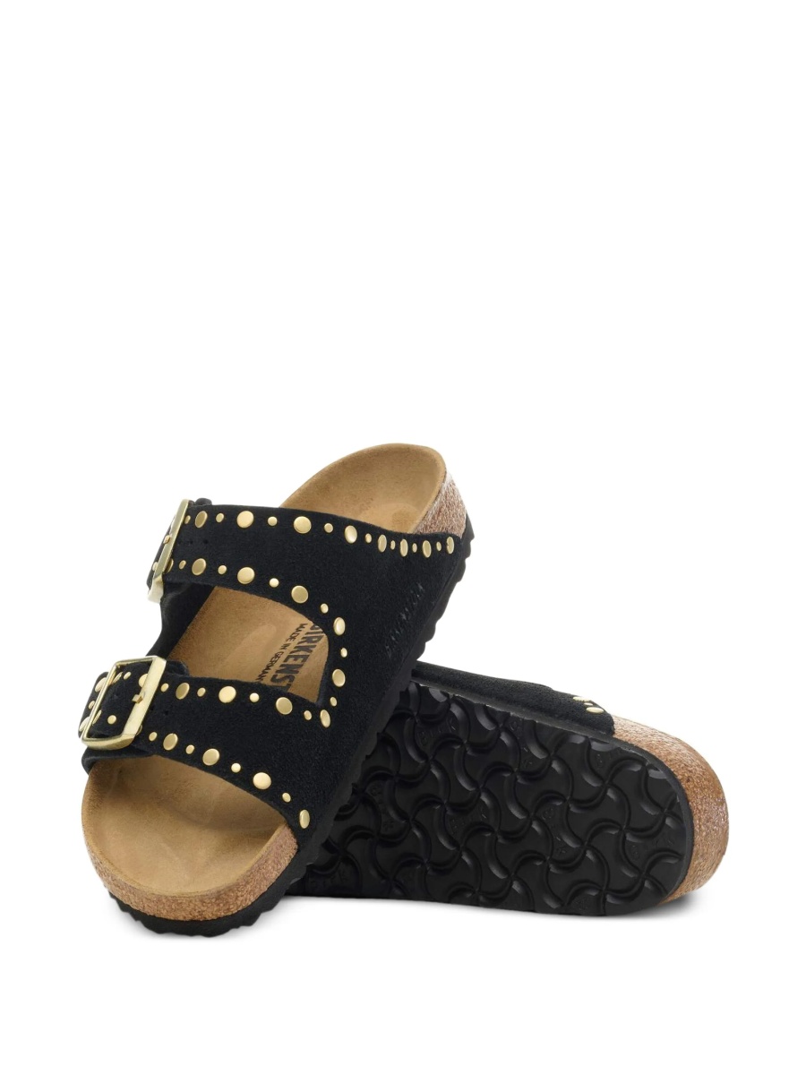 Sandale Birkenstock arizona negre din piele intoarsa - Img 3