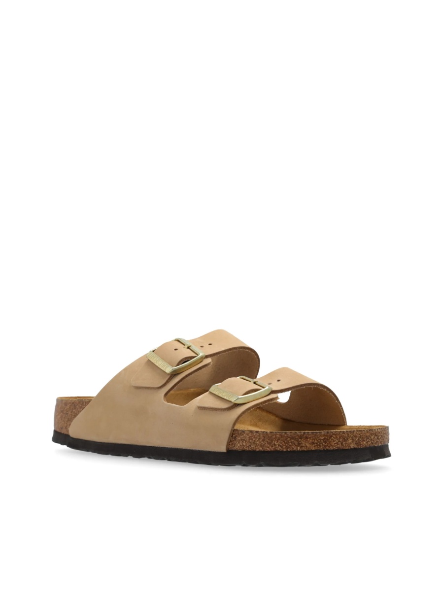 Sandale Birkenstock arizona neutre din piele - Img 4