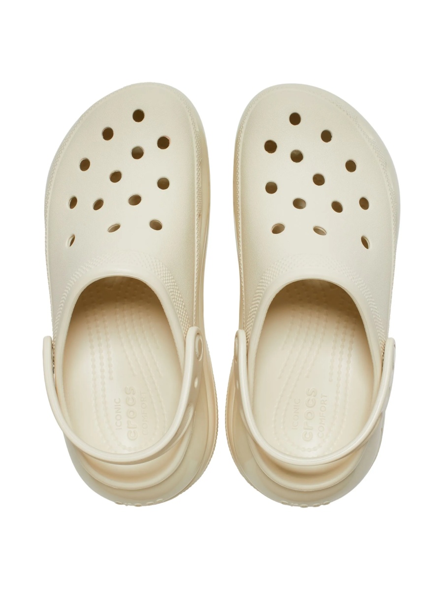 Sandale Crocs albe din cauciuc - Img 3