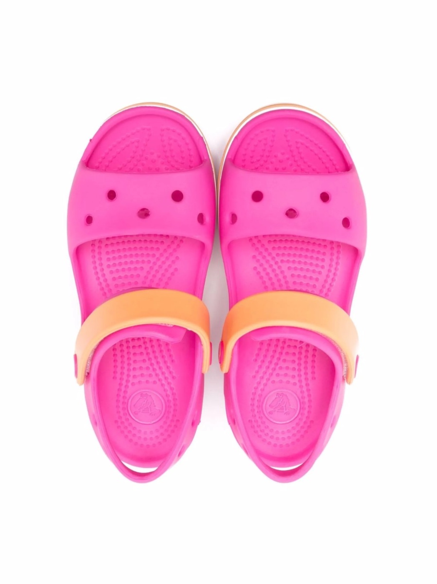 Sandale Crocs roz din pvc - Img 3