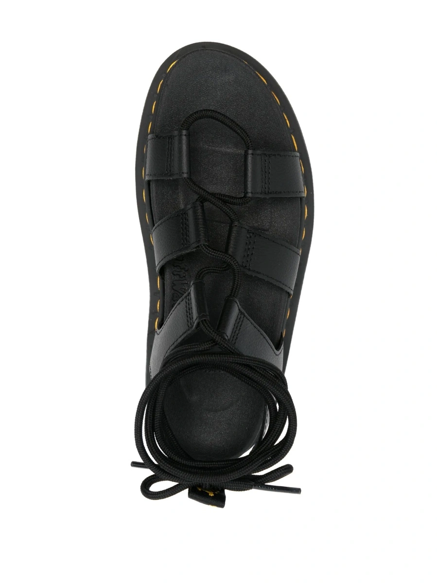 Sandale Dr. Martens negre din piele - Img 4