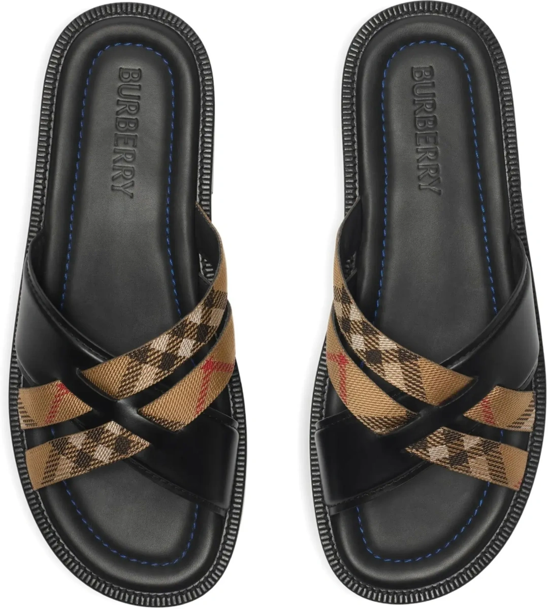 Sandale Drift leather and Check Sandals - Img 4