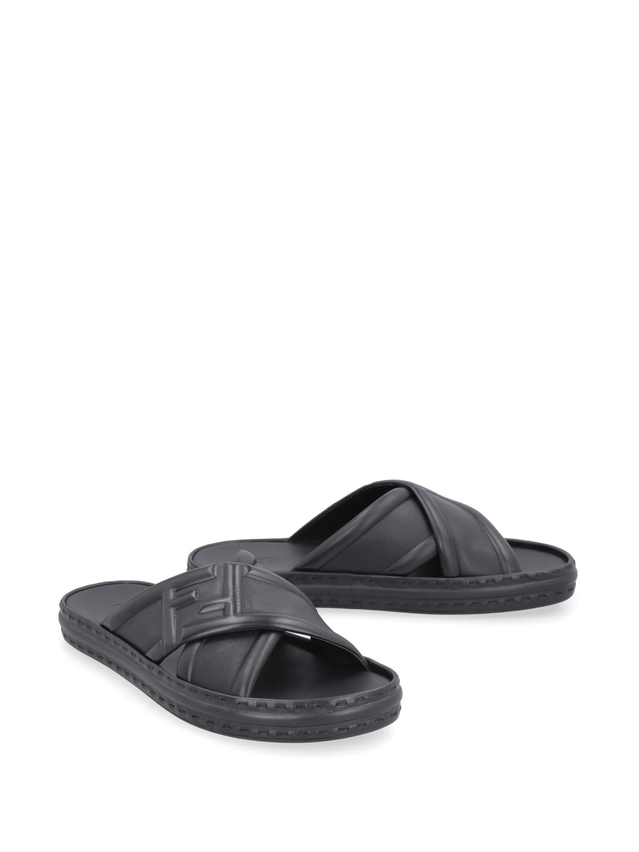 Sandale Fendi negre din piele - Img 2