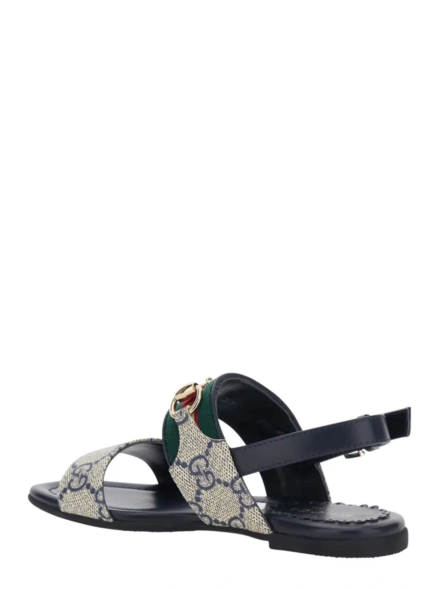 Sandale Gucci albastre din plastic si cauciuc - Img 3