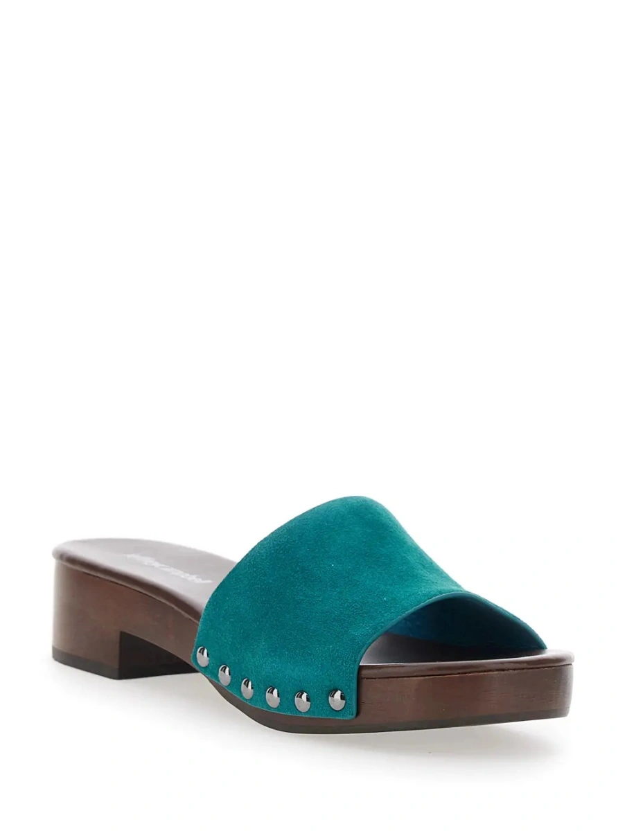 Sandale Jeffrey Campbell albastre din piele - Img 2
