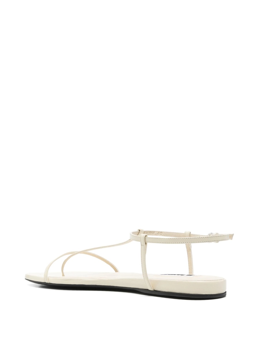 Sandale Jil Sander albe din piele - Img 3