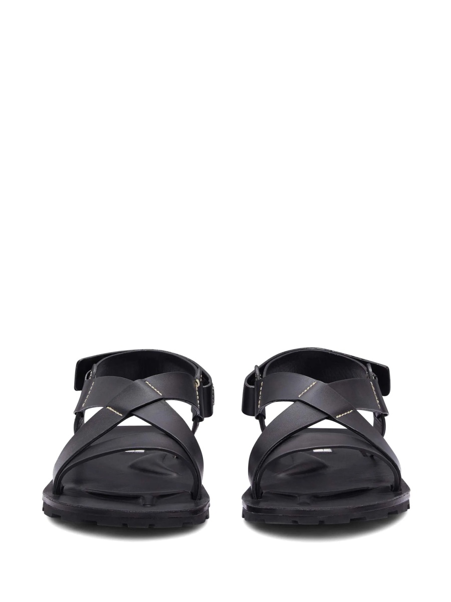 Sandale Jil Sander negre din piele - Img 4