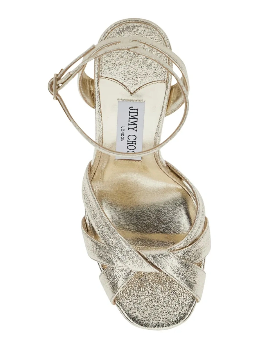 Sandale 'Kove' Metallic colored High Heel Sandals in Fabric for Women - Img 4