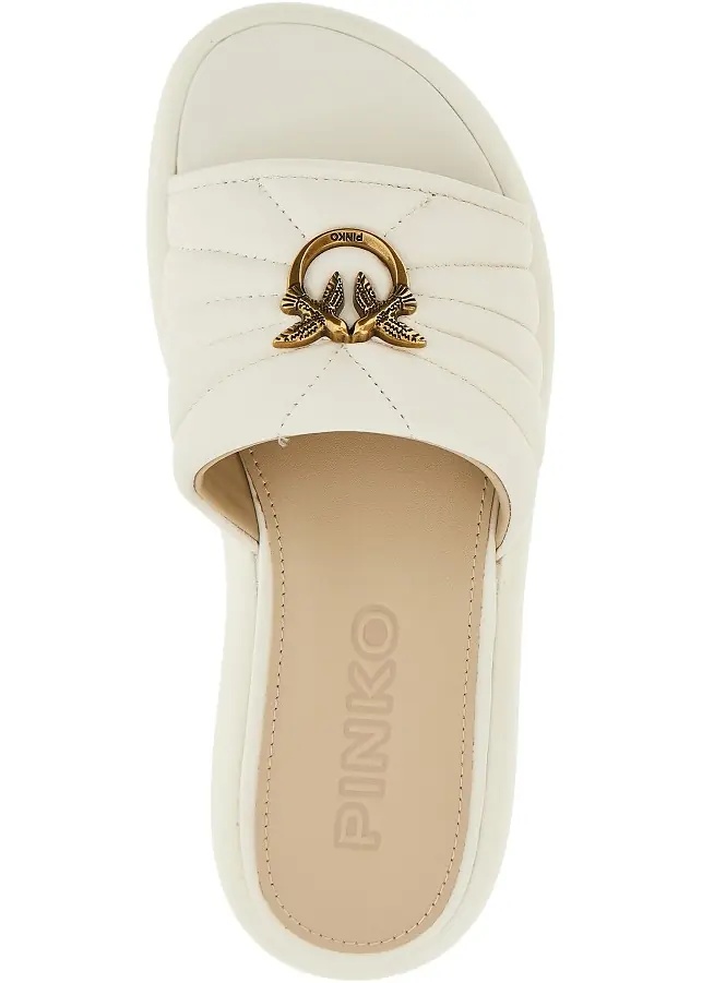 Sandale 'Love Birds' nappa leather slides - Img 4