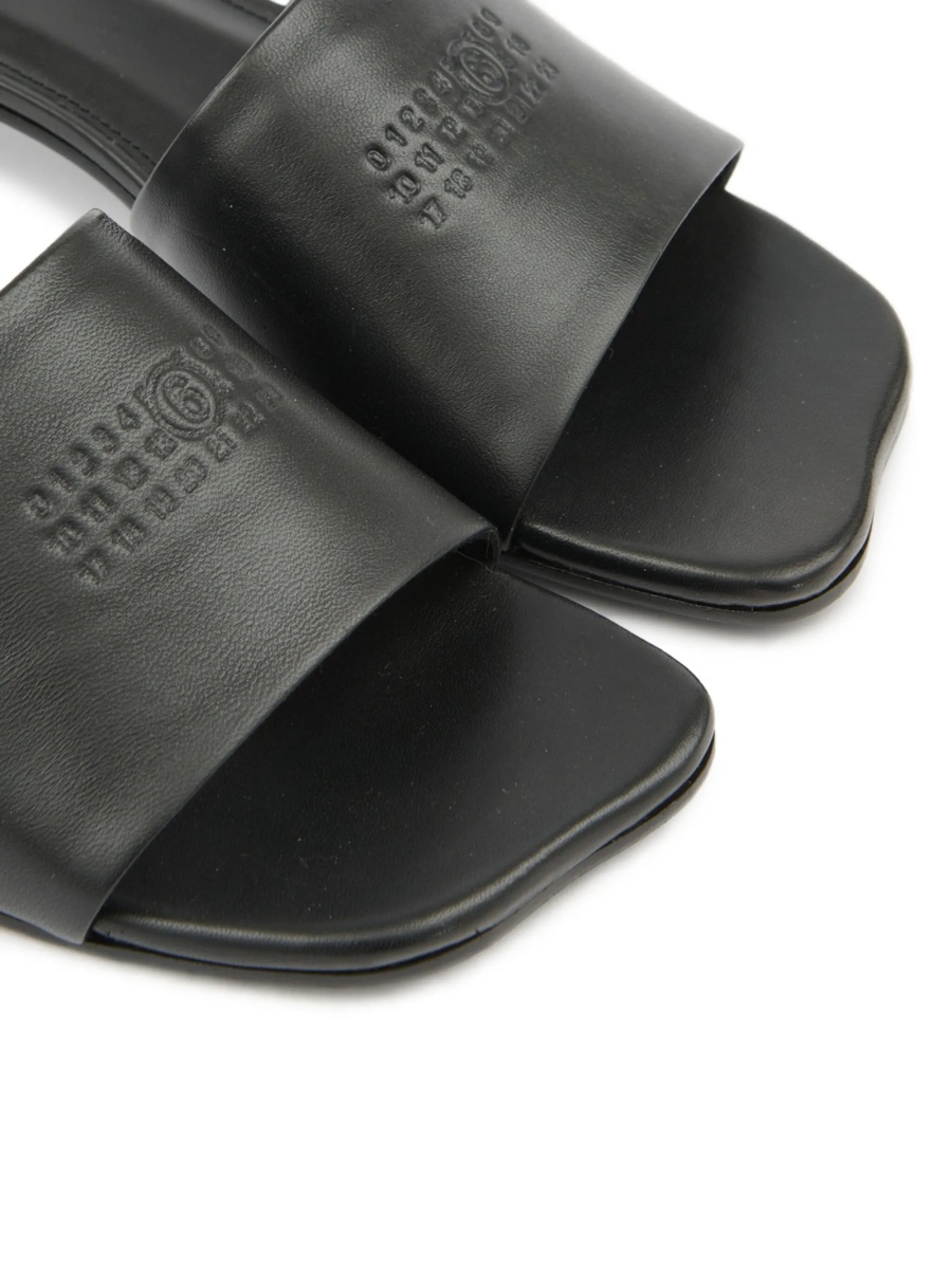Sandale MM6 Maison Margiela negre din piele - Img 5