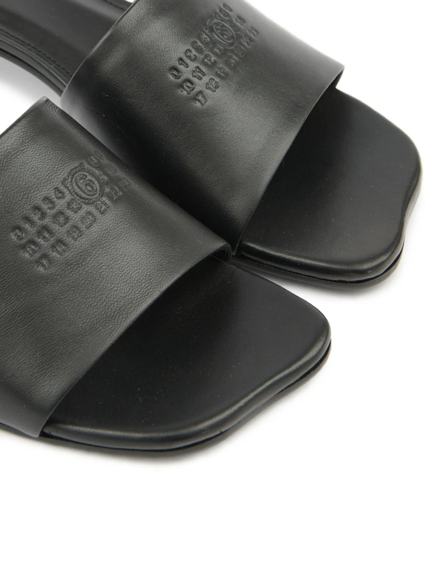 Sandale MM6 Maison Margiela negre din piele - Img 5