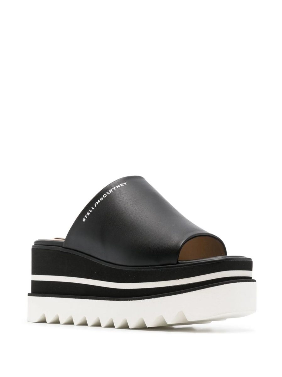 Sandale Stella McCartney negre din poliuretan - Img 2