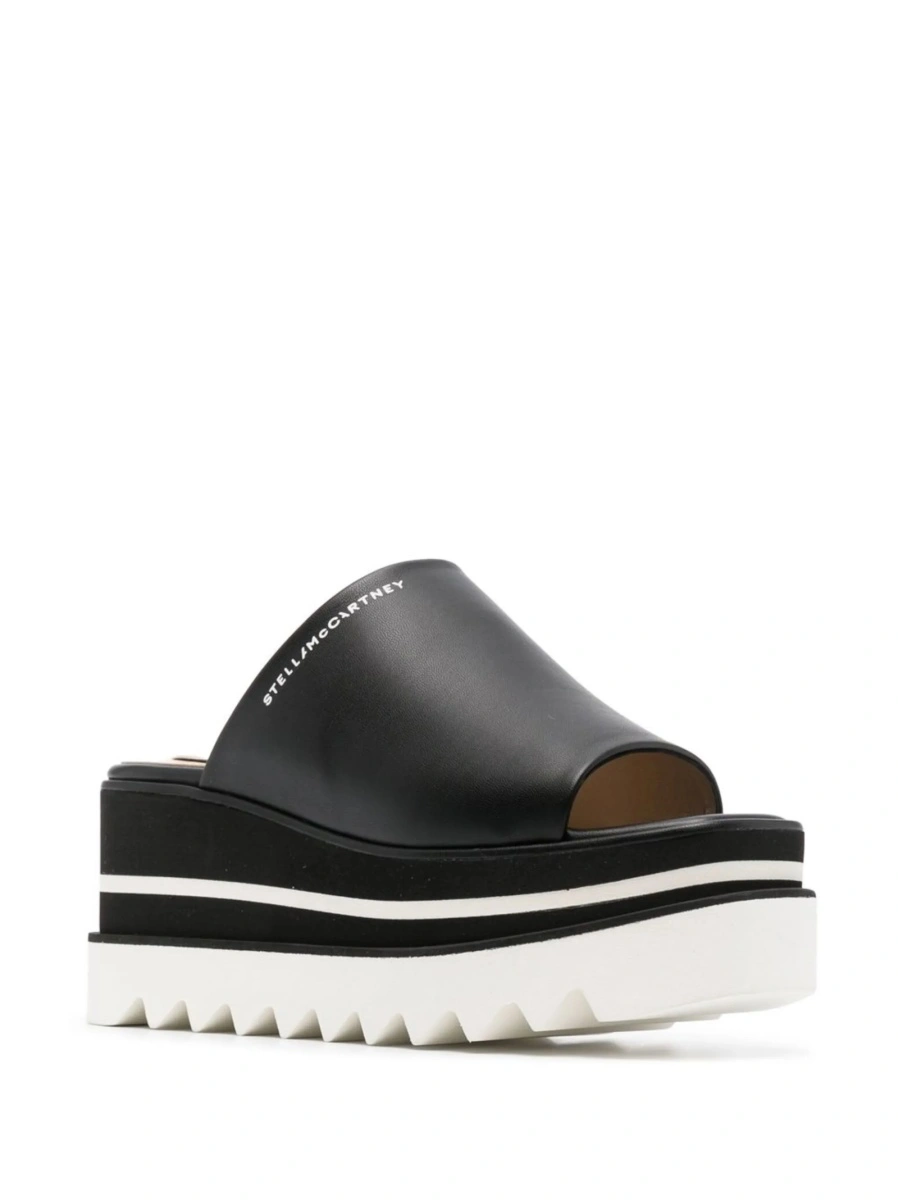 Sandale Stella McCartney negre din poliuretan - Img 2