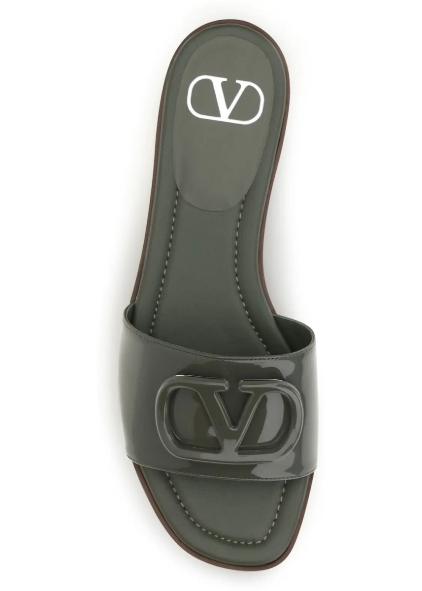 Sandale VLogo patent leather Slide Sandals - Img 4