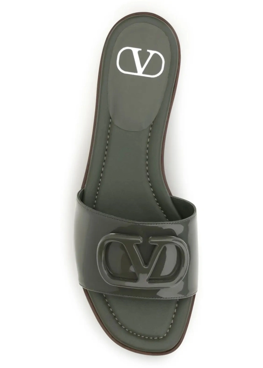 Sandale VLogo patent leather Slide Sandals - Img 4