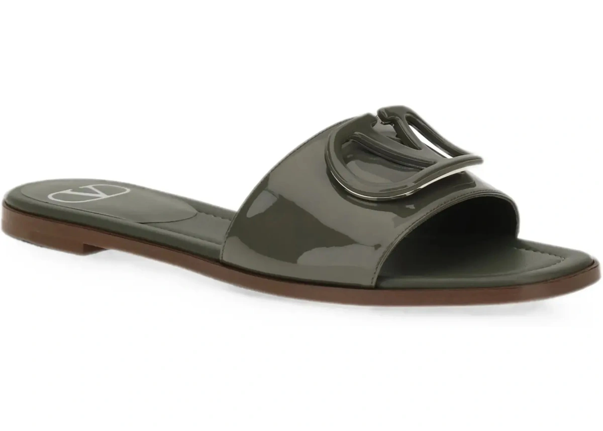 Sandale VLogo patent leather Slide Sandals - Img 5