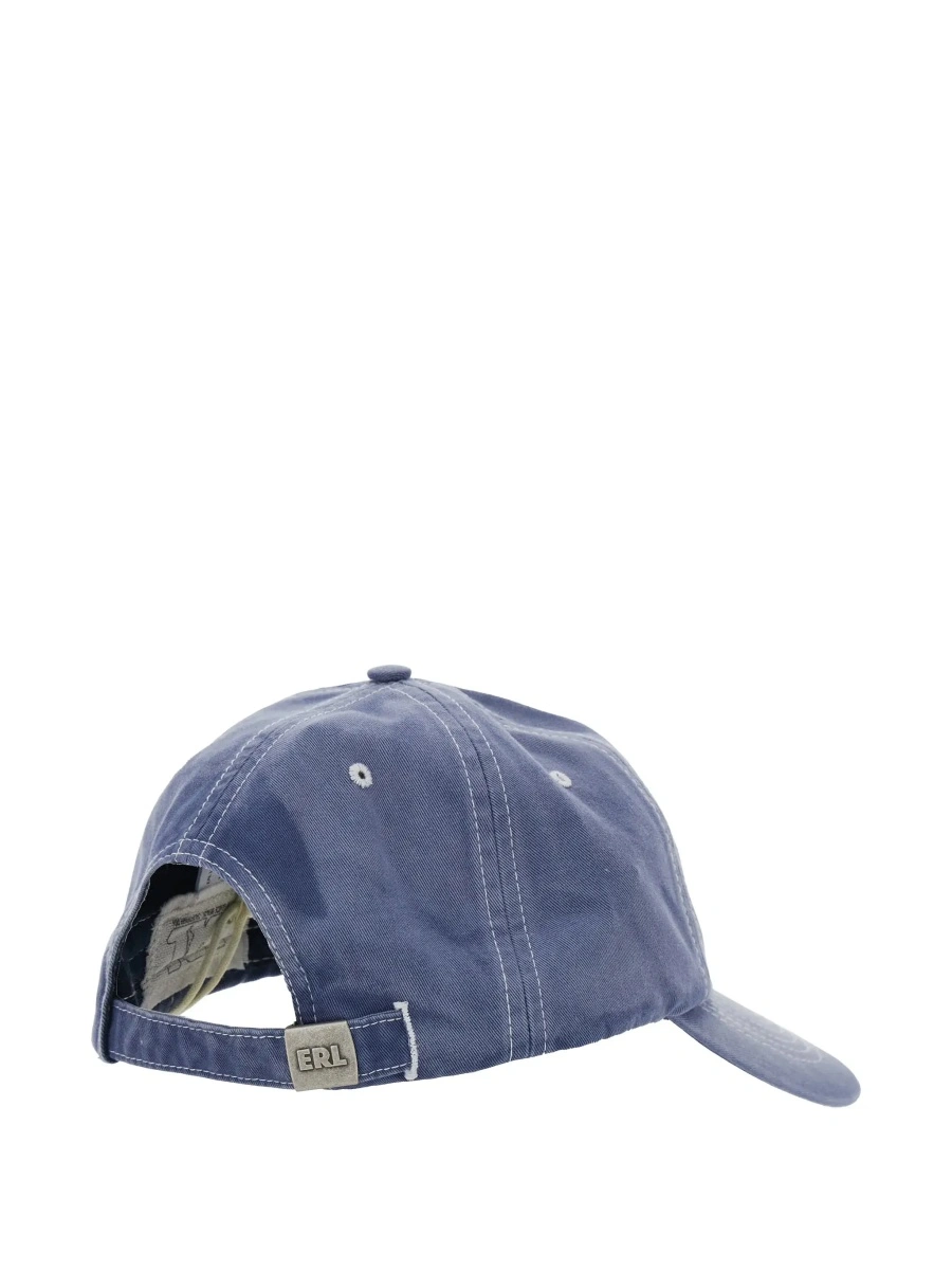 Sapca 'California' Blue Baseball Cap with Front Lettering in Cotton Men - Img 4