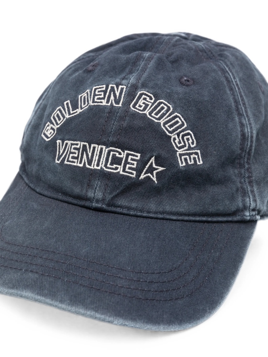 Sapca Golden Goose albastra din bumbac - Img 3