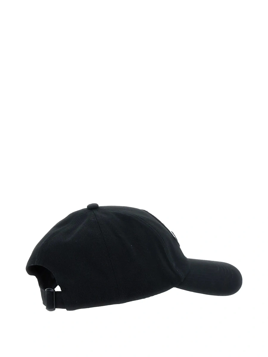 Sapca Moncler neagra din bumbac - Img 4