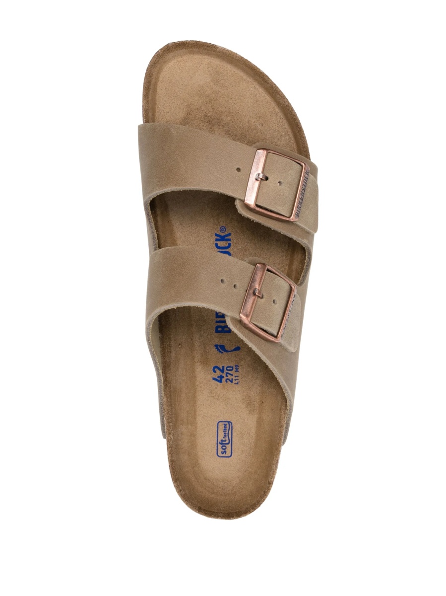 Slapi Birkenstock arizona maro din piele - Img 4