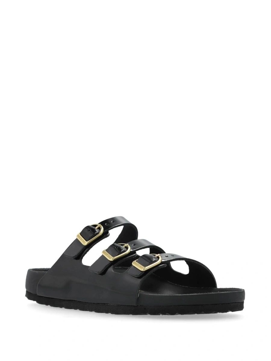 Slapi Birkenstock negri din piele - Img 2