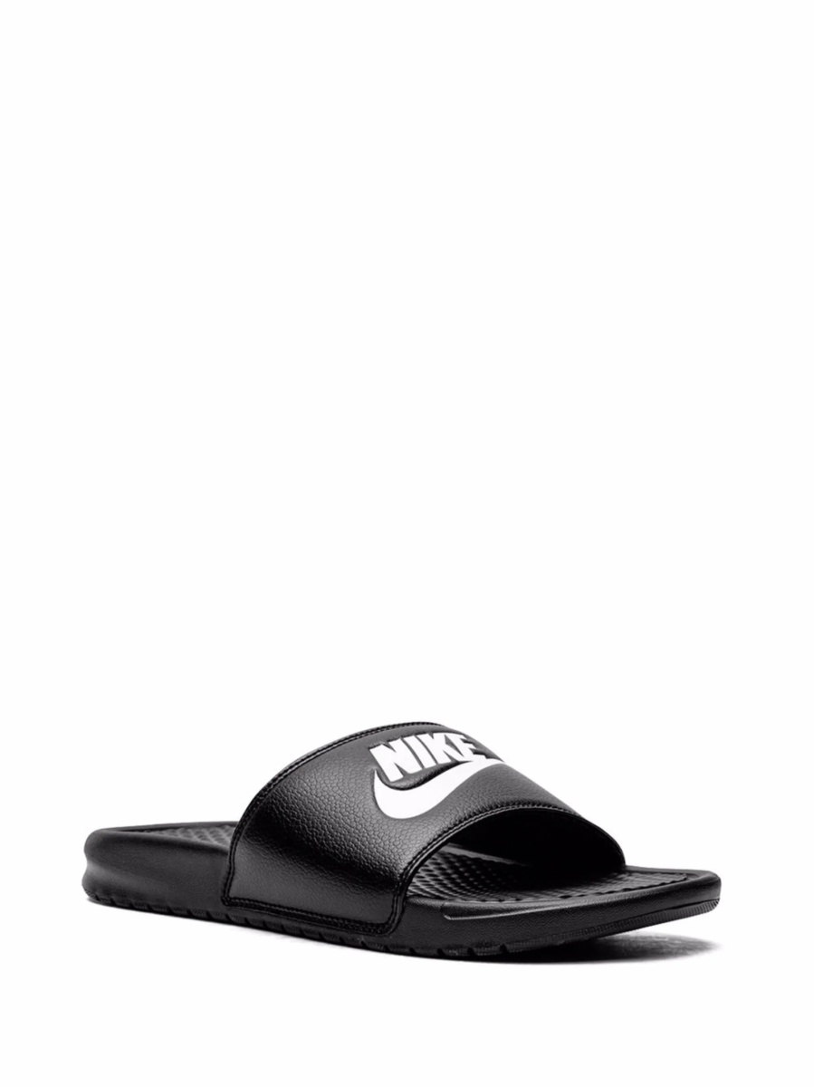 Slapi Nike negri din piele - Img 2
