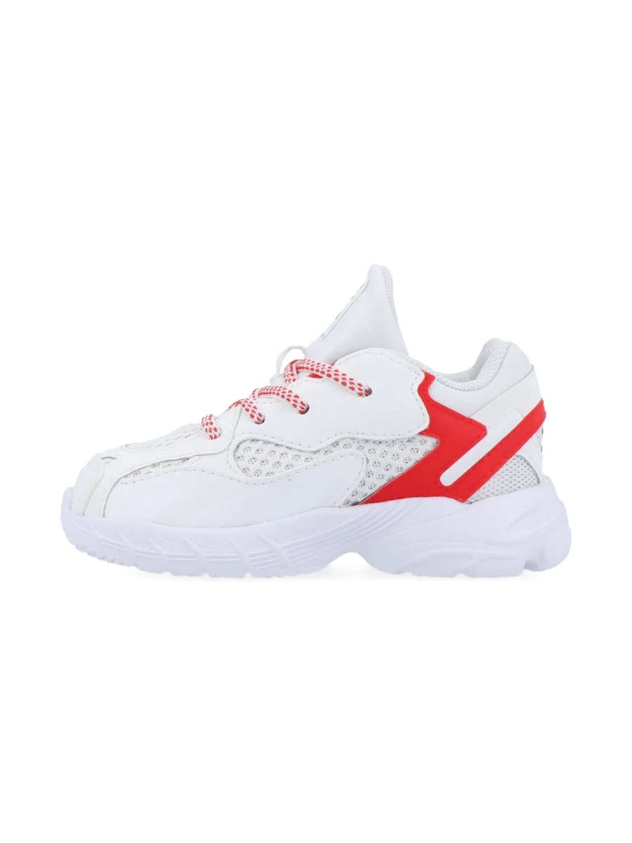 Sneakers adidas Originals albi din material textil si plasa - Img 3