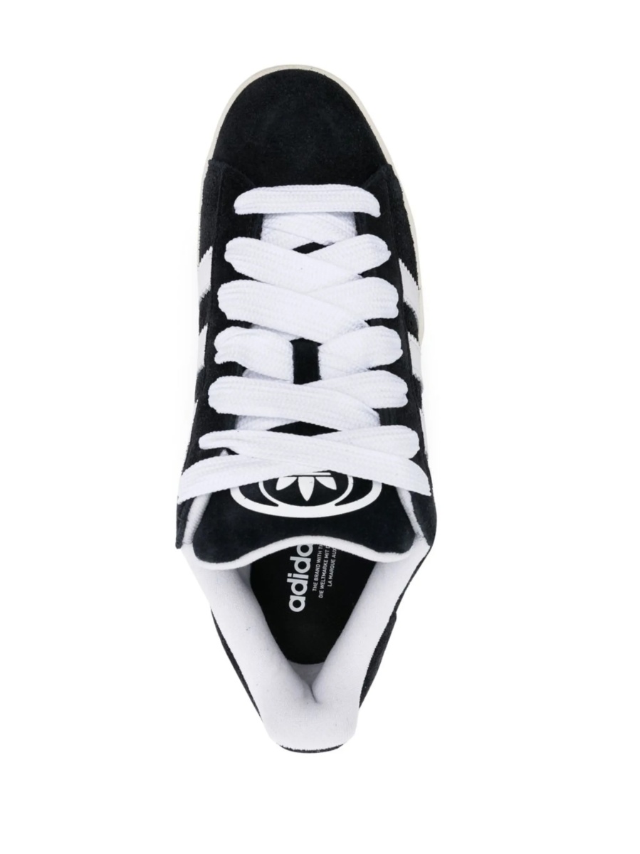 Sneakers adidas Originals negri din piele intoarsa - Img 4