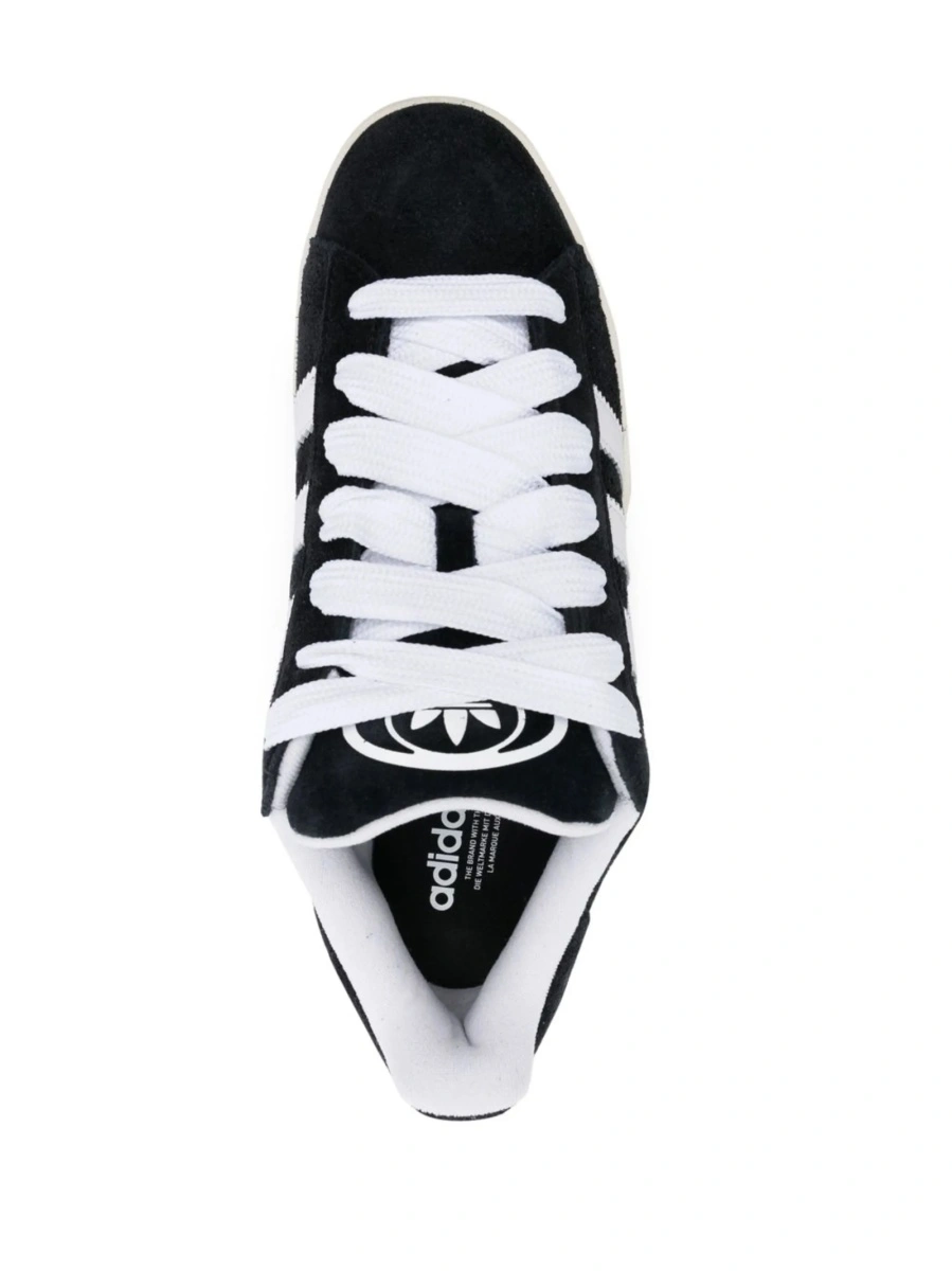 Sneakers adidas Originals negri din piele intoarsa - Img 4