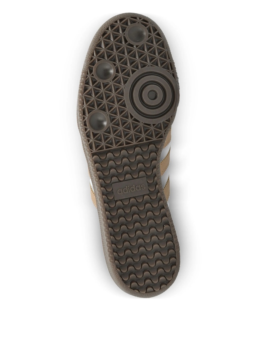 Sneakers adidas Originals samba albi din piele si piele intoarsa - Img 5