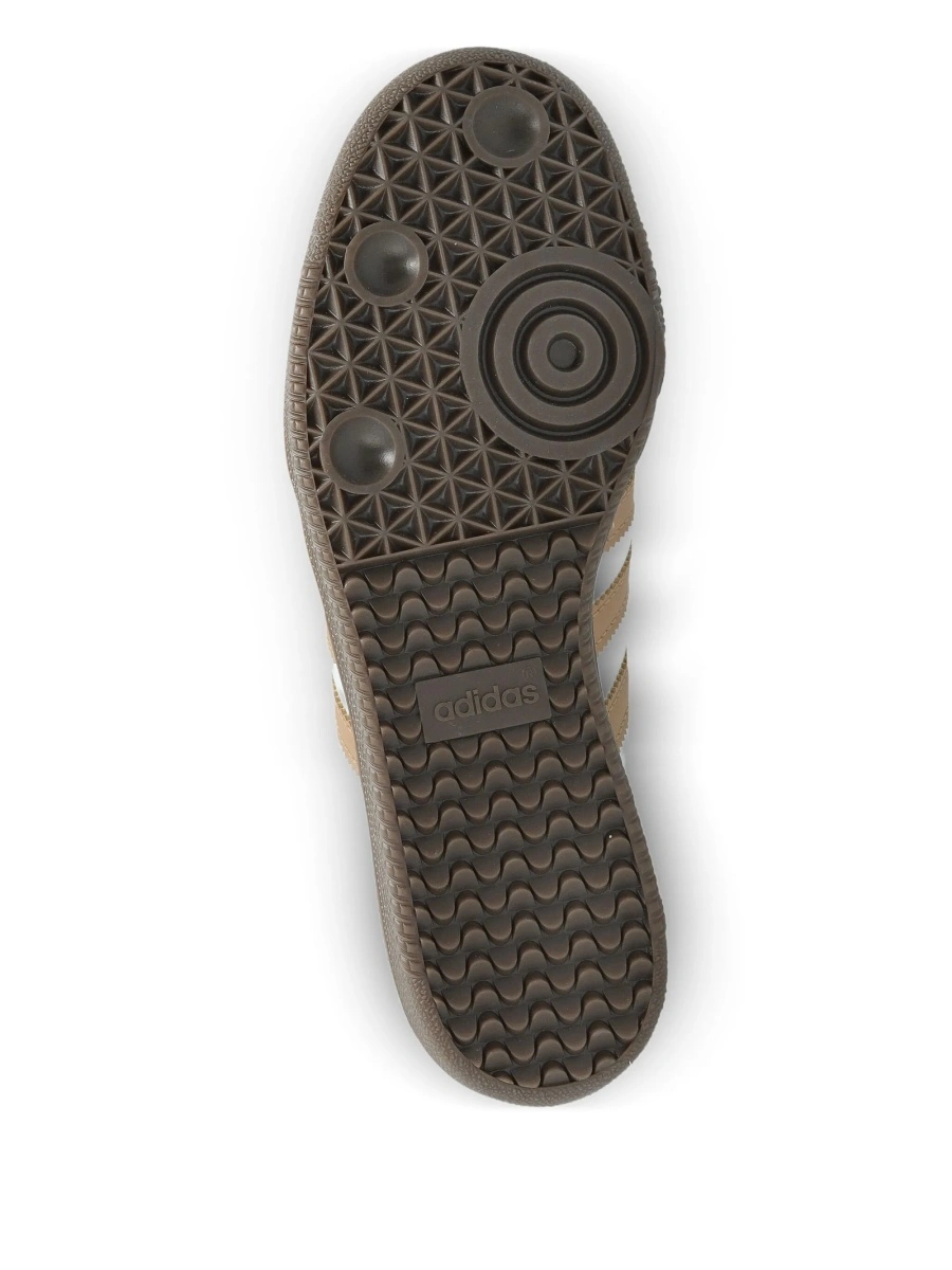 Sneakers adidas Originals samba albi din piele si piele intoarsa - Img 5