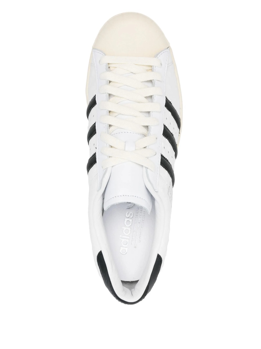 Sneakers adidas Originals superstar albi din piele si cauciuc - Img 4