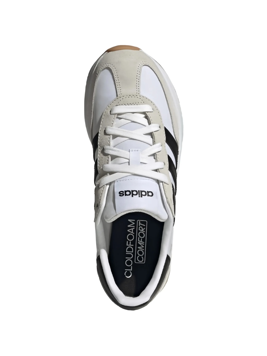 Sneakers adidas Performance albi din piele - Img 3