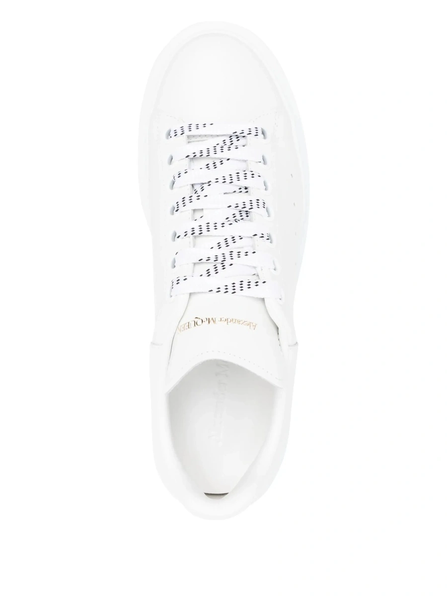 Sneakers Alexander McQueen albi din piele 'Bianca' - Img 7