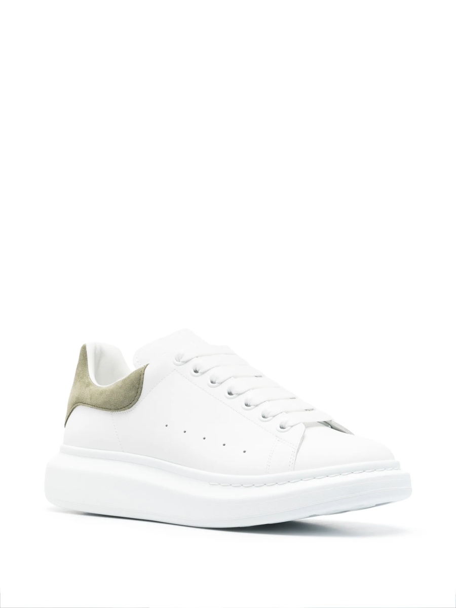 Sneakers Alexander McQueen albi din piele - Img 2