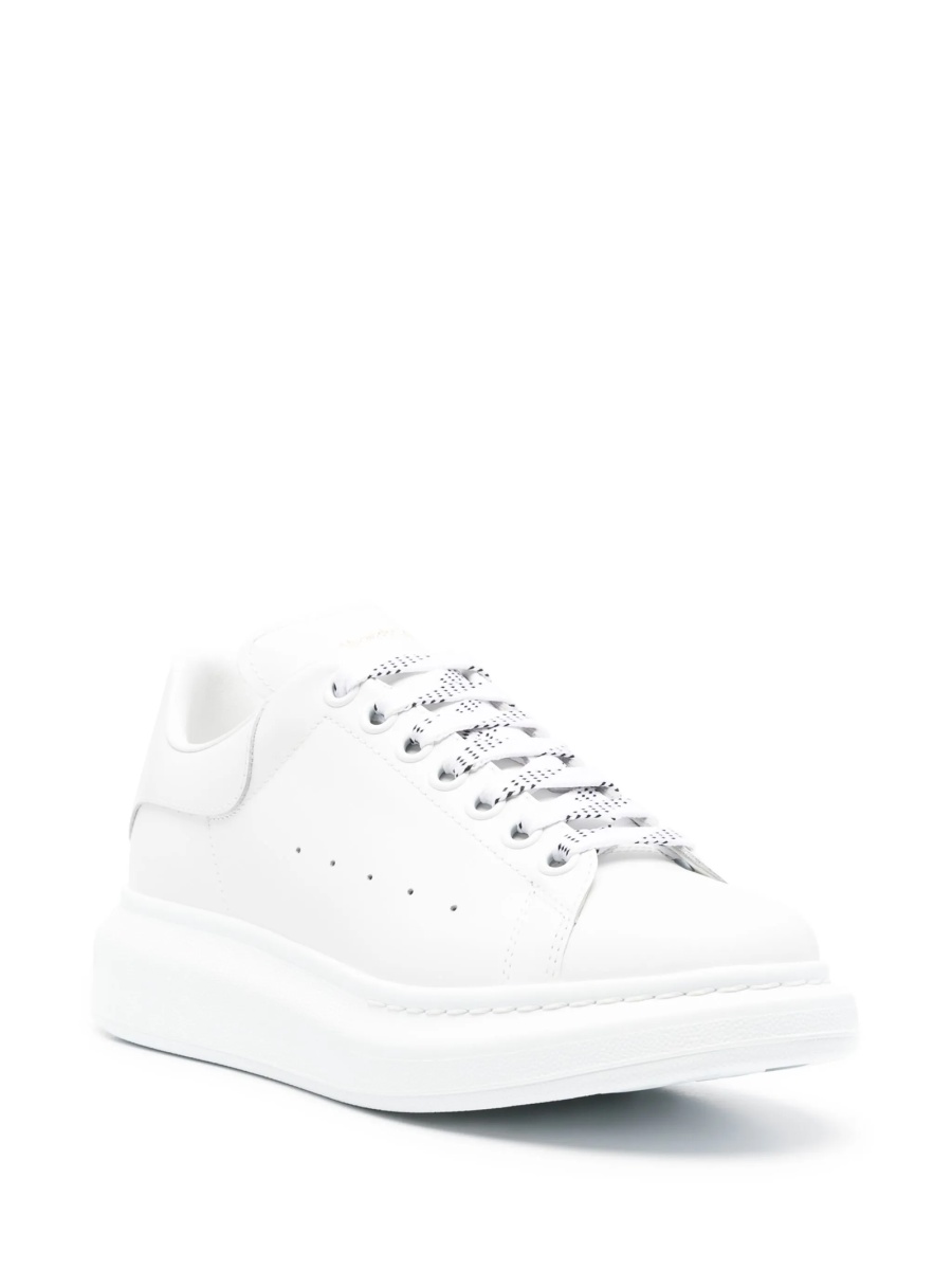 Sneakers Alexander McQueen albi din piele - Img 2