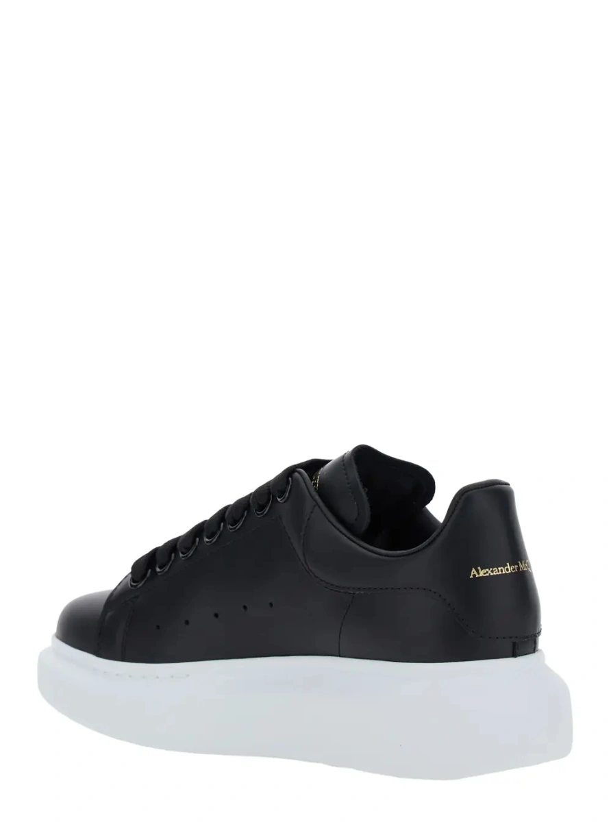Sneakers Alexander McQueen negri din piele 'Alexander McQueen' - Img 3