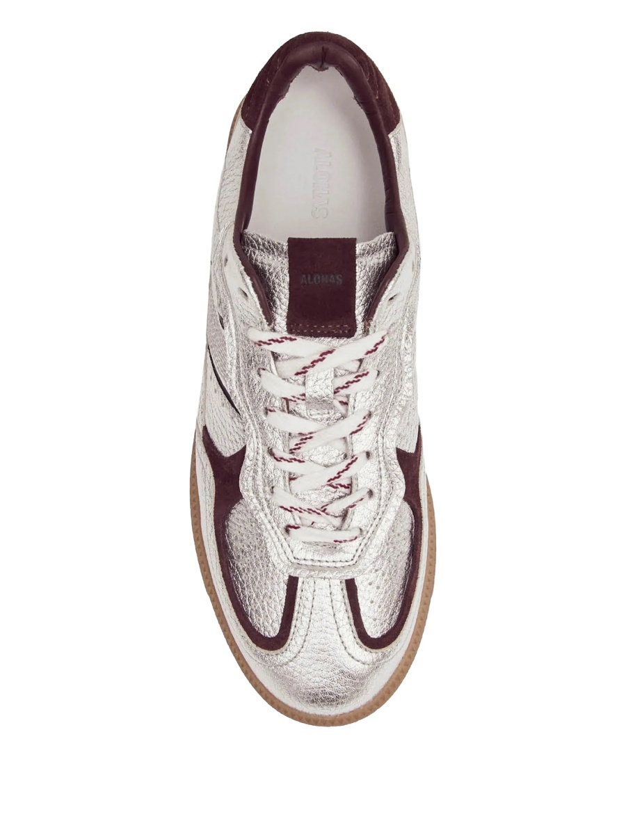 Sneakers Alohas gri din piele - Img 3