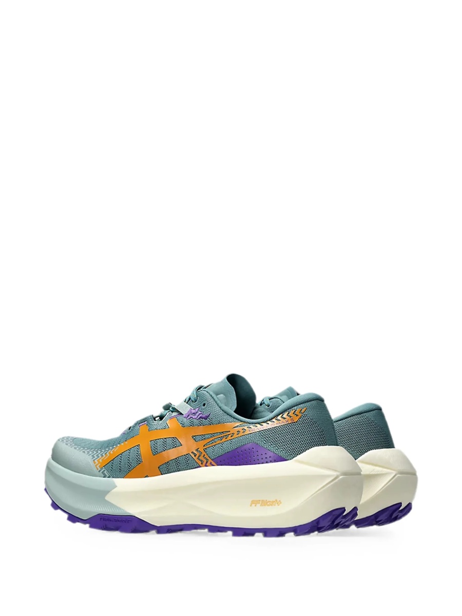 Sneakers ASICS albastri din material textil - Img 3