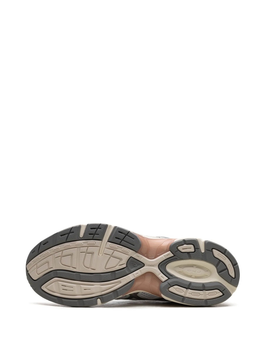 Sneakers ASICS albi din plasa si piele - Img 4
