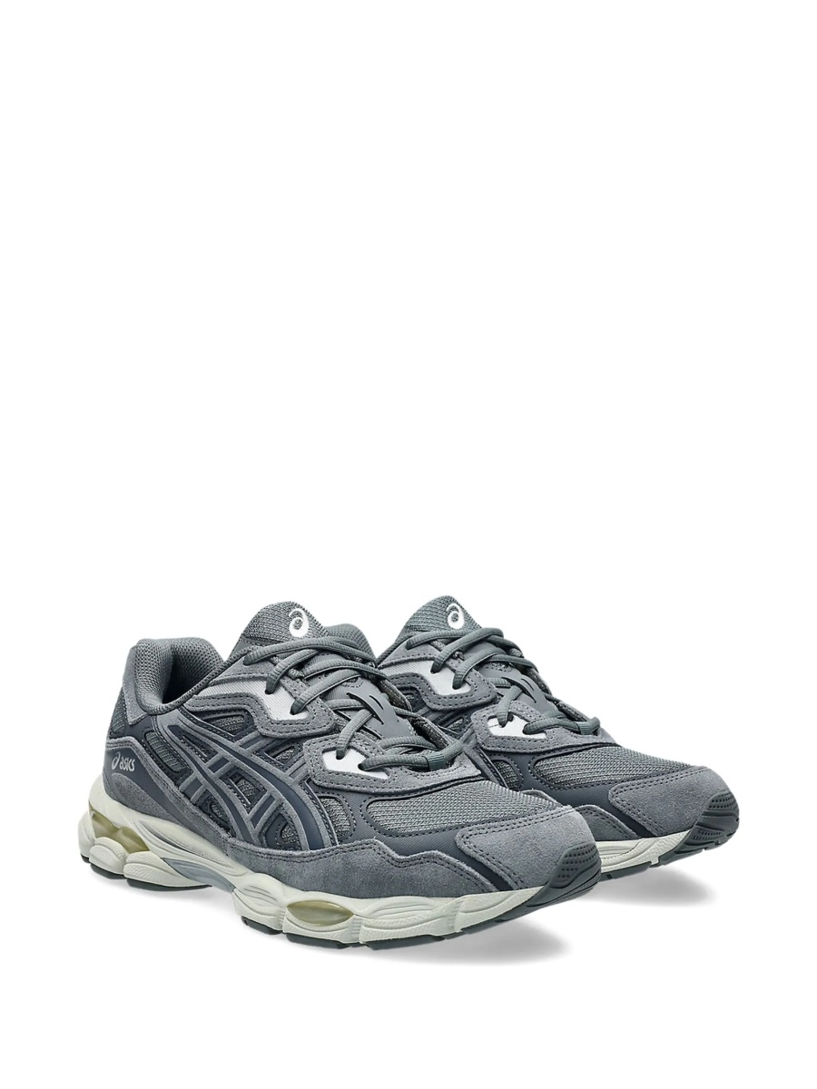 Sneakers ASICS gri din piele si material textil - Img 2