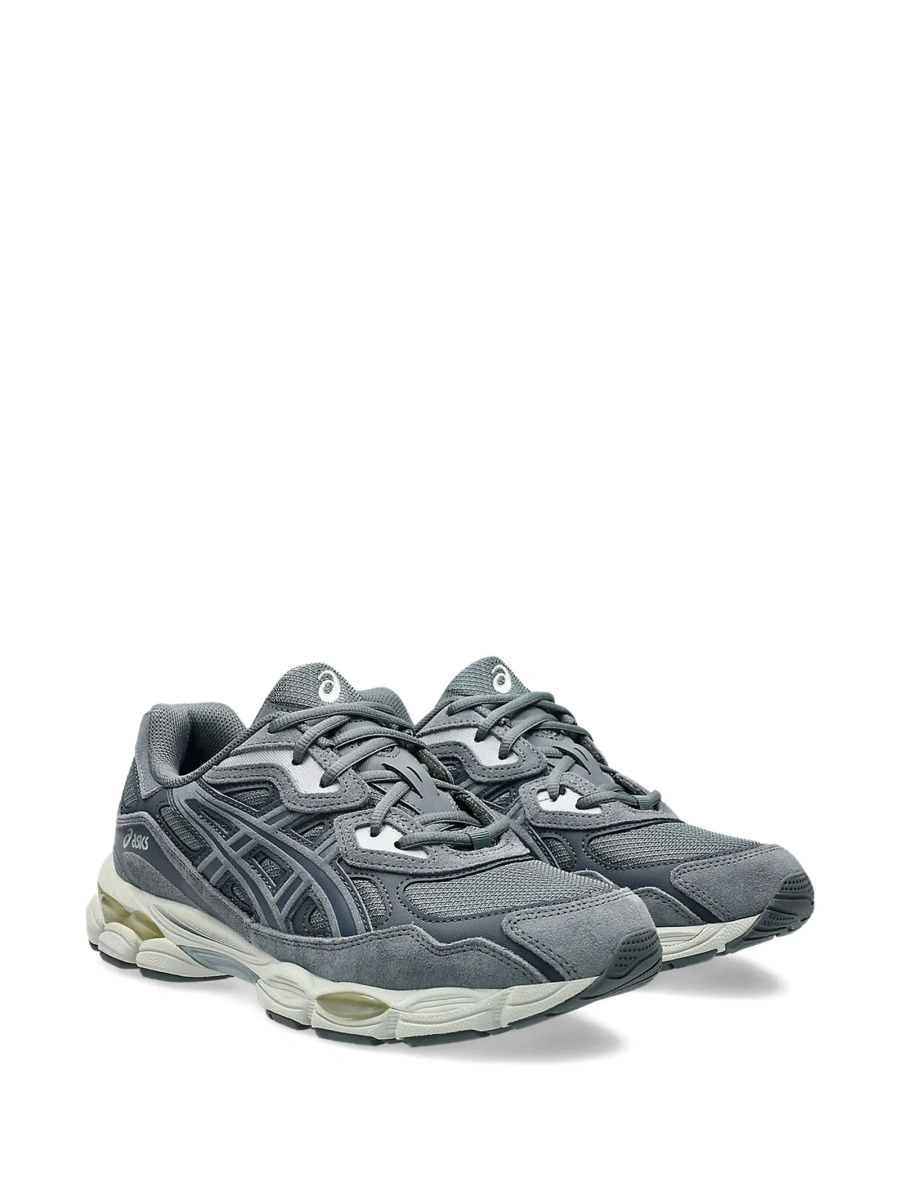 Sneakers ASICS gri din piele si material textil - Img 2