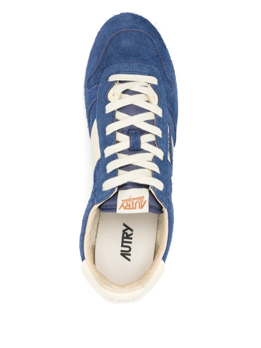 Sneakers AUTRY albastri din piele intoarsa si piele - Img 4
